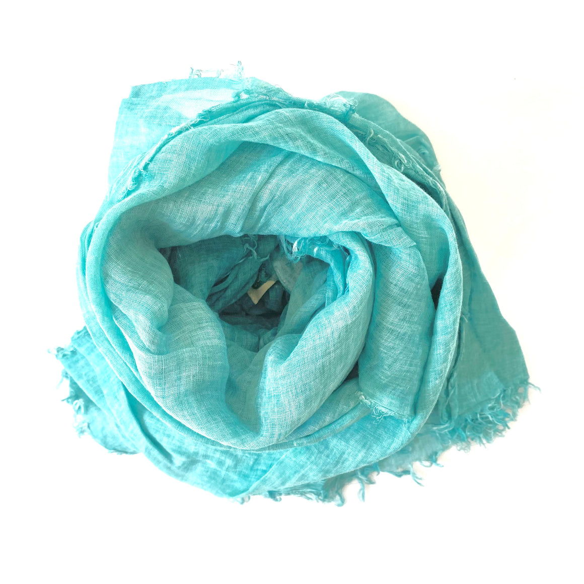 100% Cotton Scarf Turquoise