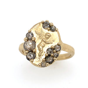 Angel Raincloud Signet Ring