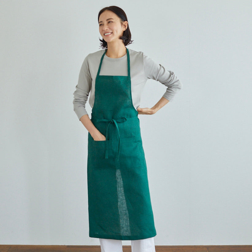 Linen Apron - Vert