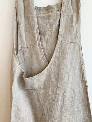 Haomy Pinafore Apron  Natural