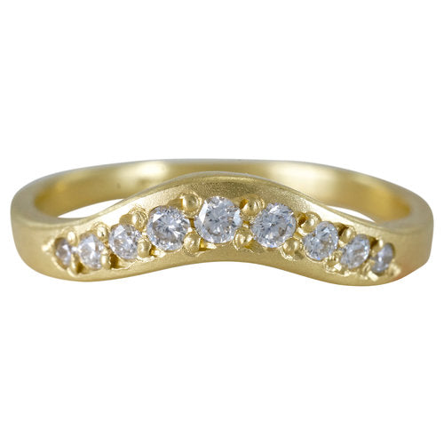 14K Arch Diamond Band - KESTREL