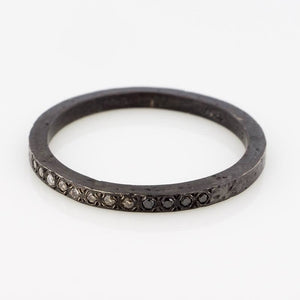 Oxidized Ombre Diamond Ring - KESTREL