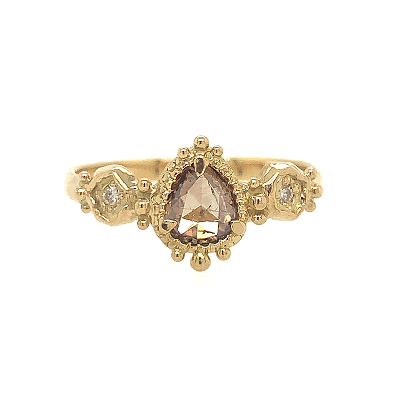 18k Aurora Brown Diamond Ring