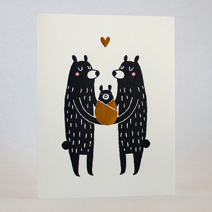 Baby Black Bear Card