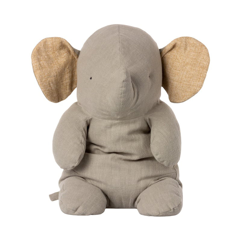 Large Stuffed Elephant - Grey