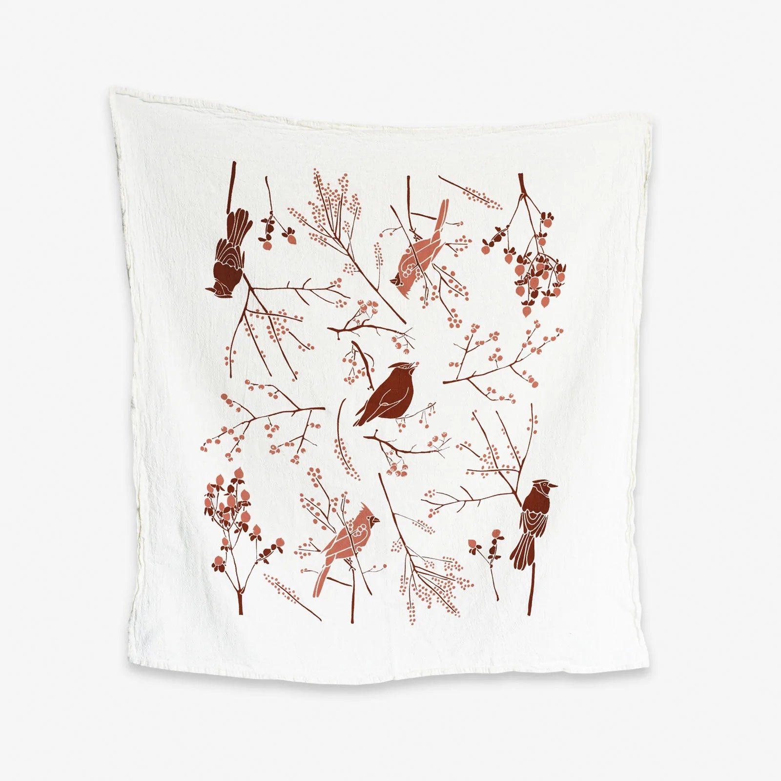 Birds + Berries Tea Towel