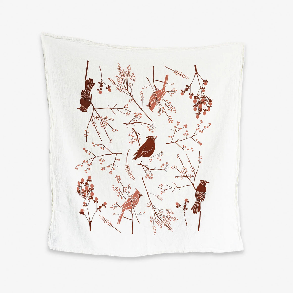 Birds + Berries Tea Towel