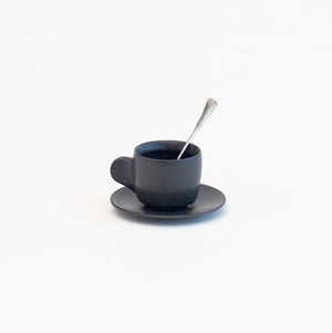 Espresso Cup + Saucer Set (Black)