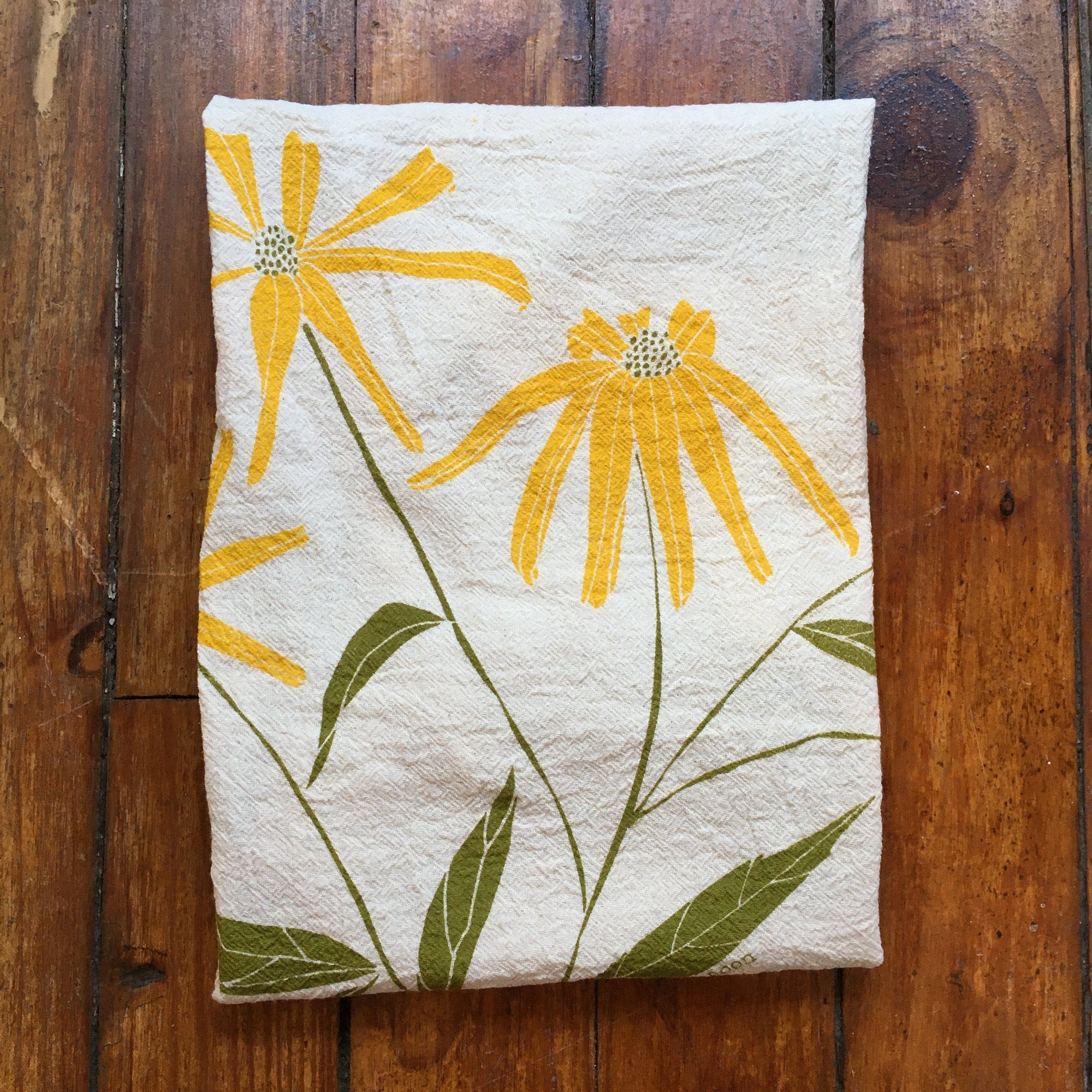 Black-Eyed Susan Tea Towel