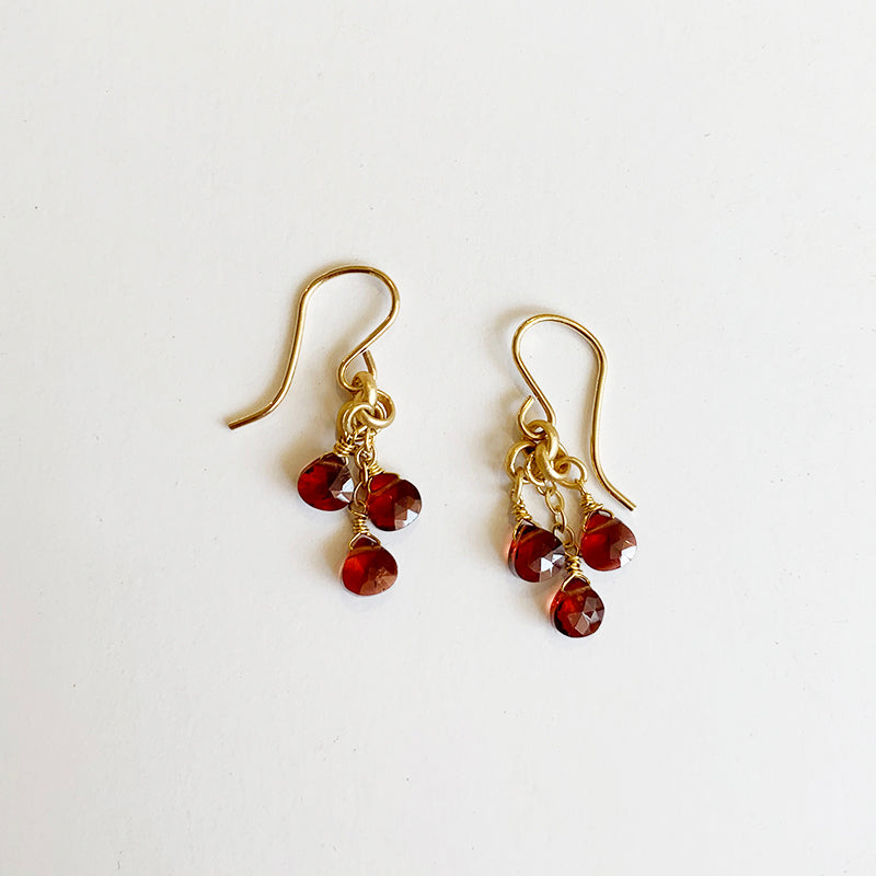 Cabernet Garnet Earrings