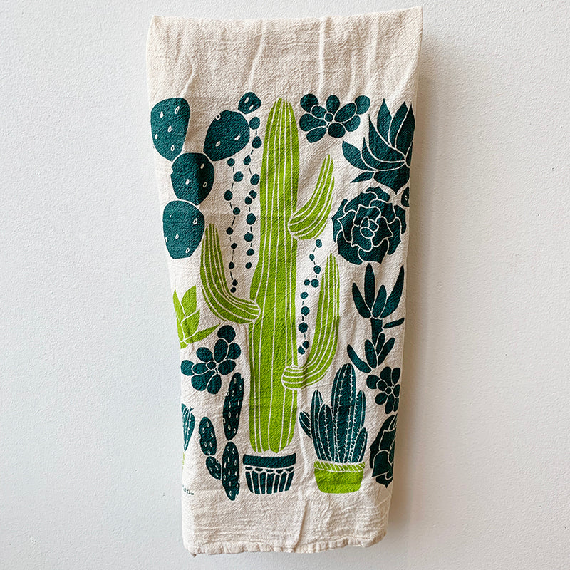 Cacti Tea Towel