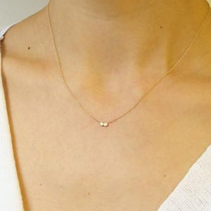 Lovebirds Double Diamond Necklace - KESTREL