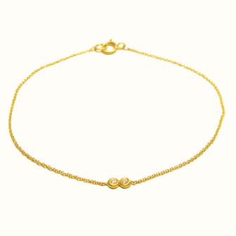 14k Lovebirds Diamond Bracelet - KESTREL