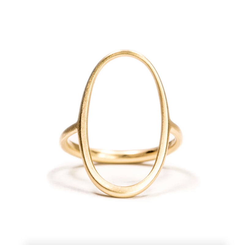 14k Open Oval Ring - KESTREL