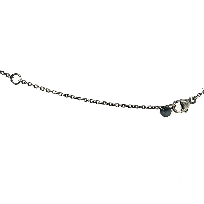 London Blue Topaz Fold Necklace (ox/24k)