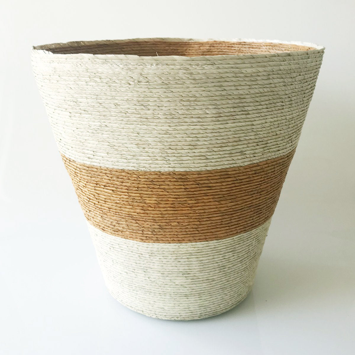 Conical Basket - Trigo Chunky Stripe