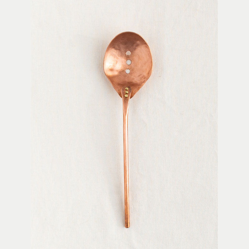 Copper Strainer Spoon (3 Hole) - KESTREL