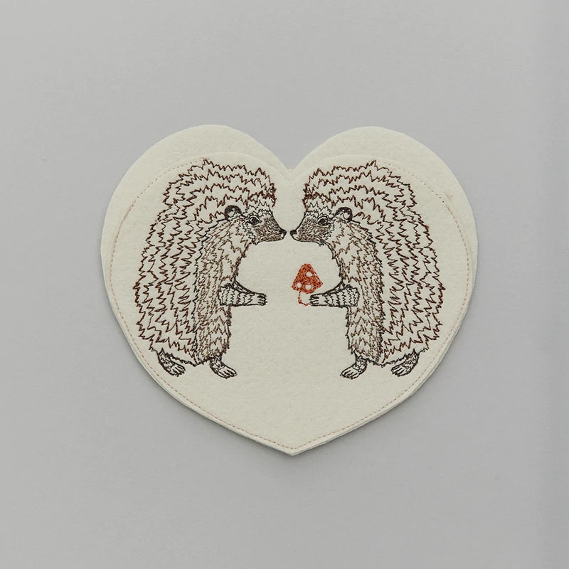 Hedgehog Love Felt Envelope