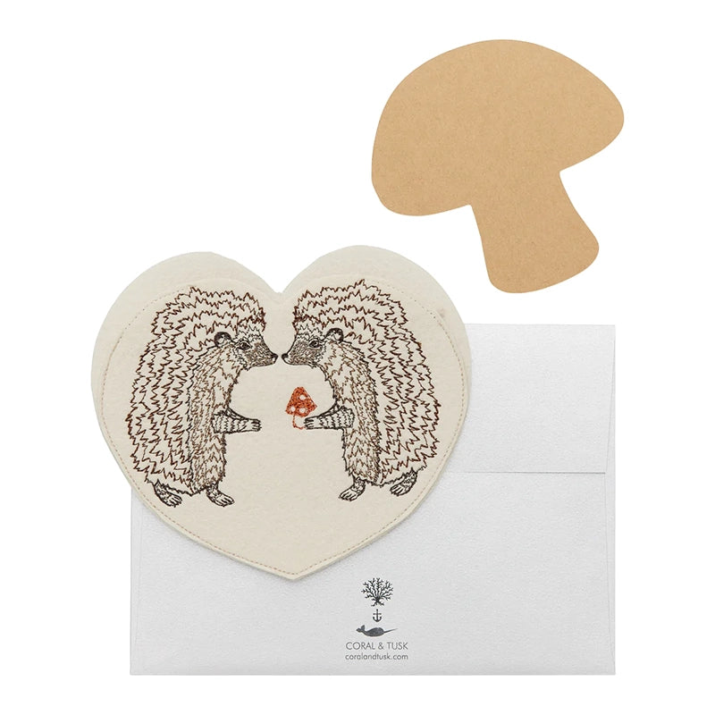 Hedgehog Love Felt Envelope