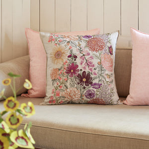 Paradise Garden Floral Pillow