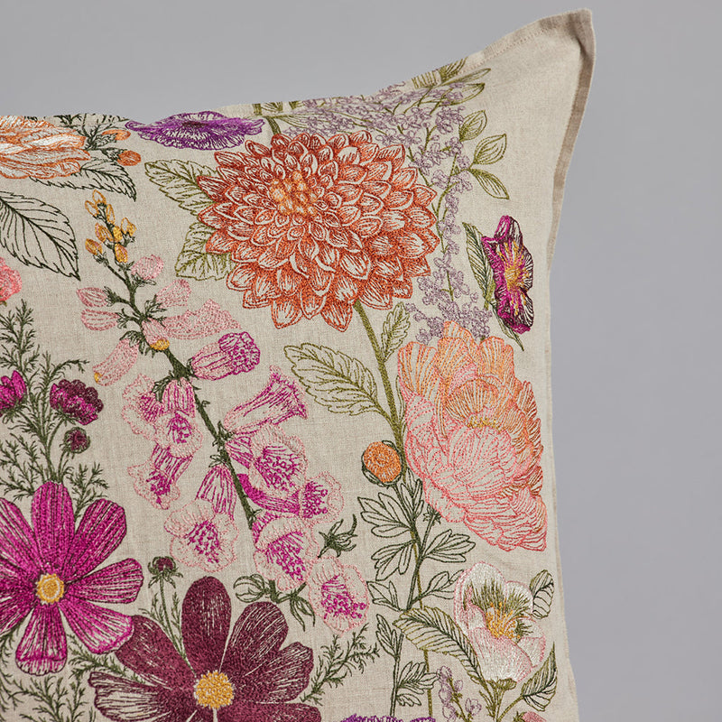 Paradise Garden Floral Pillow