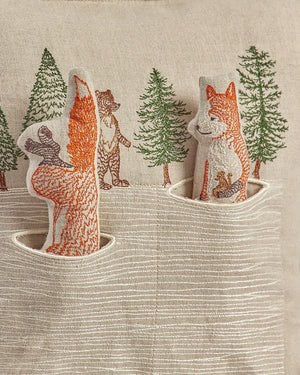 Winter Foxes Pocket Pillow