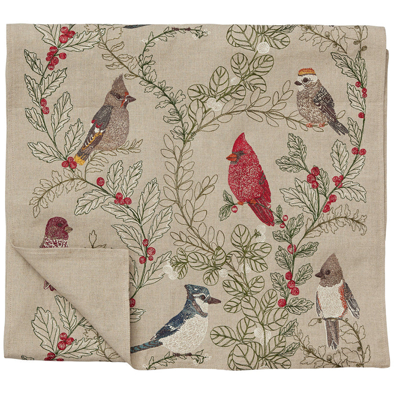 Winter Birds Table Runner