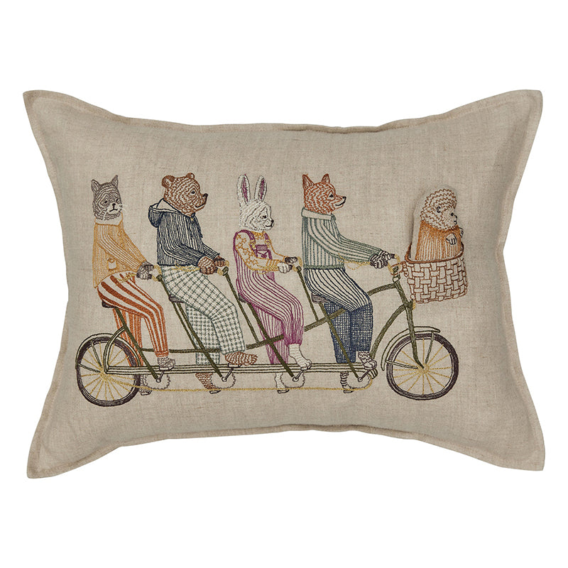 Tandem Bike Pocket Pillow