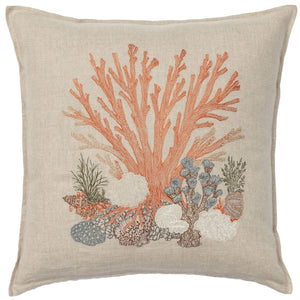 Large Coral Pillow