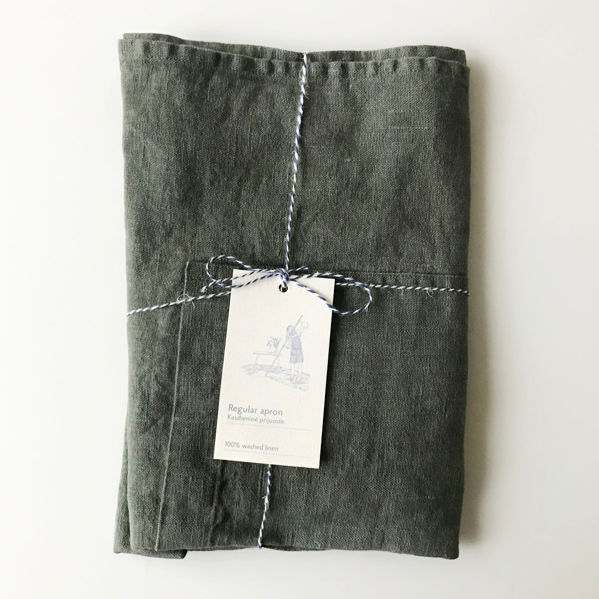 Linen Tales Daily Apron - Forest Green