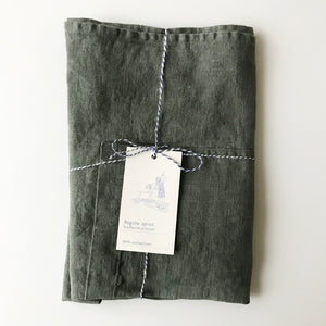 Linen Tales Daily Apron (Forest Green)