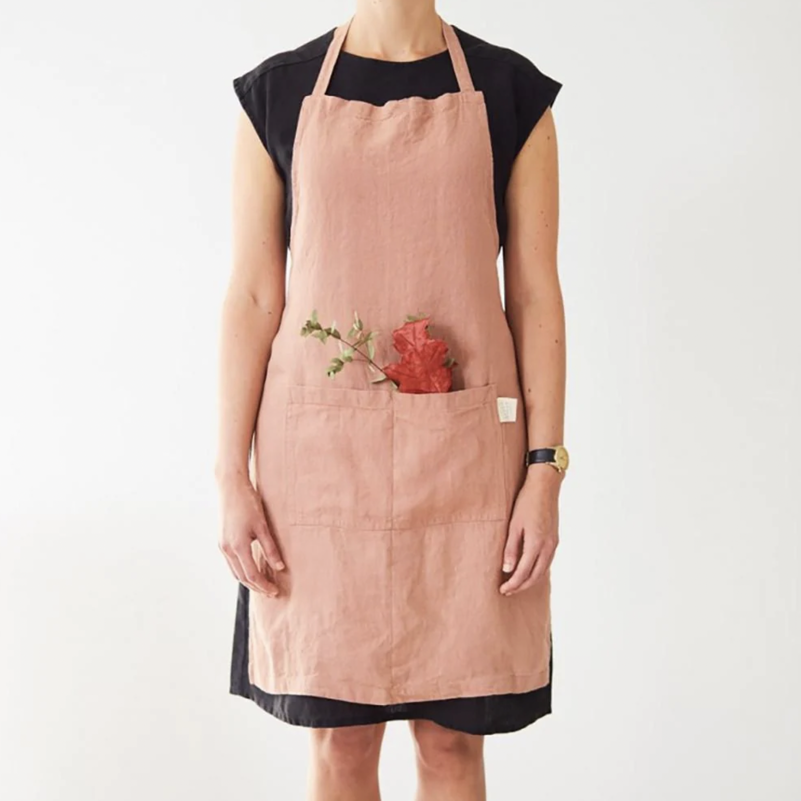 Linen Tales Daily Apron - Café Creme