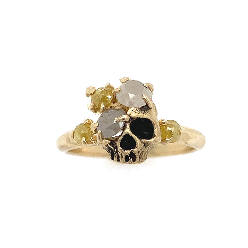 Diamond Memories Skull Ring