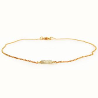 18K Slinky Grey Diamond Bar Bracelet