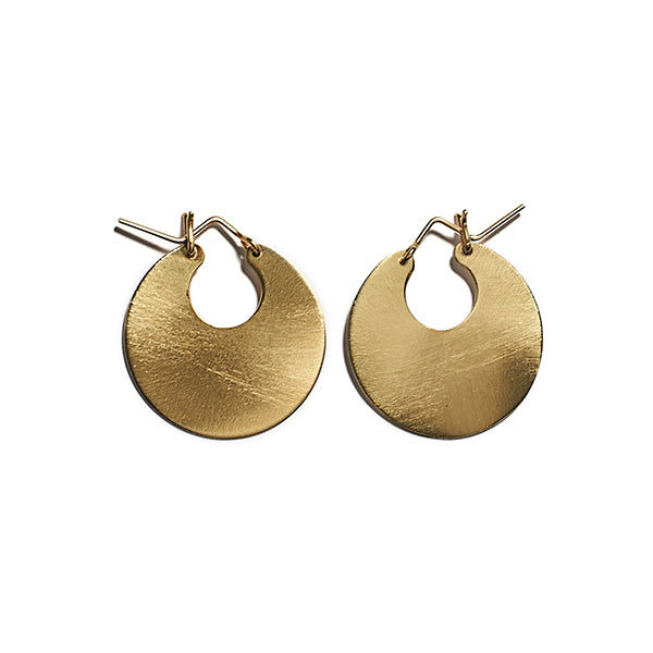 Brass Disc Hoops