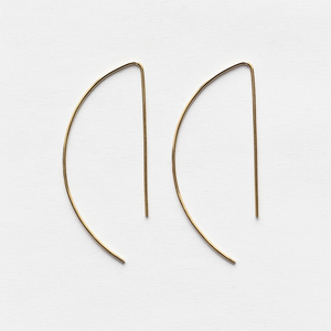 Gold Filled D Hoop Earrings