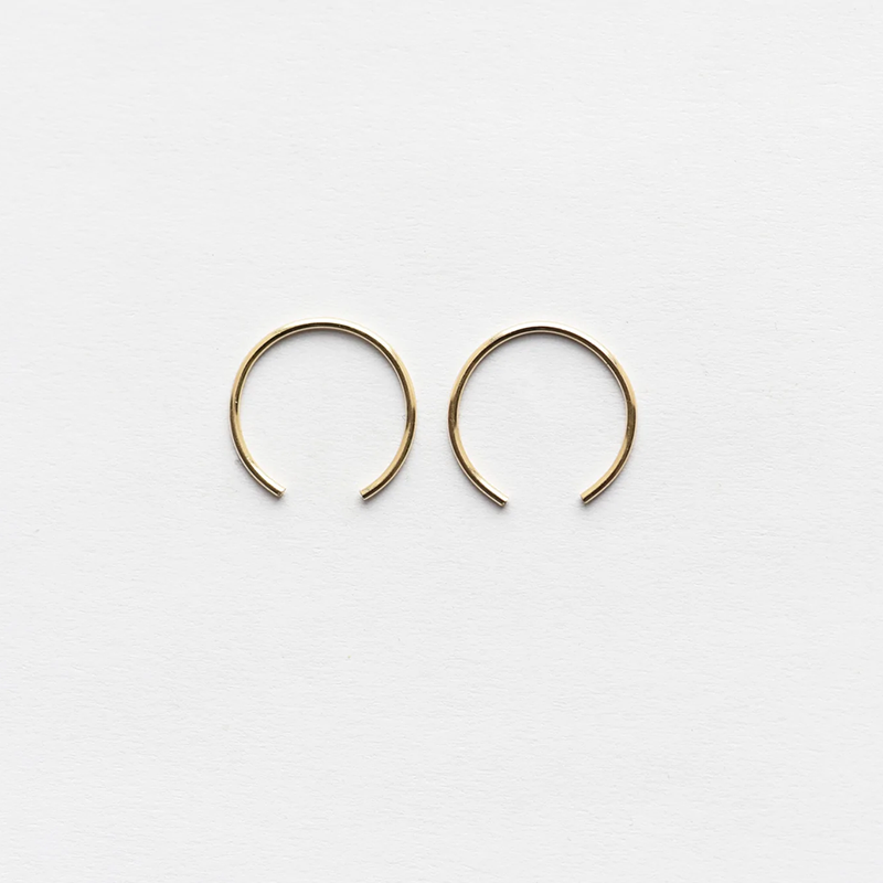 Gold Fill Bull Hoops