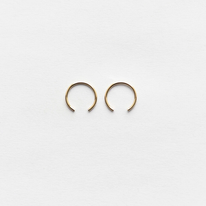 Gold Fill Bull Hoops