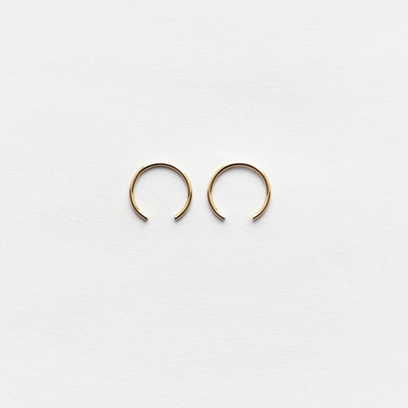 Gold Fill Bull Hoops