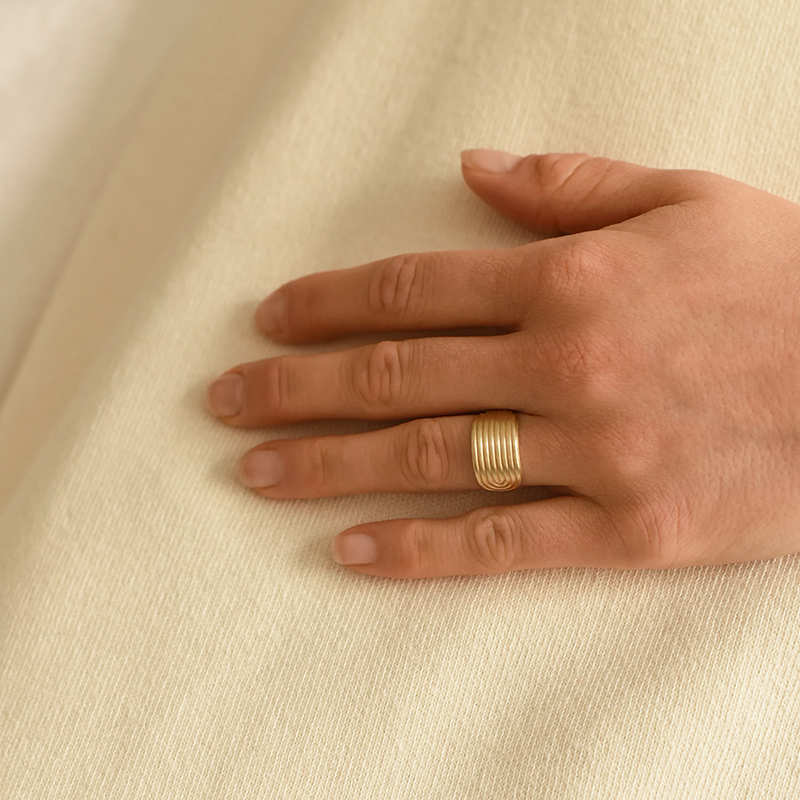 East West Rainbow Deco Ring
