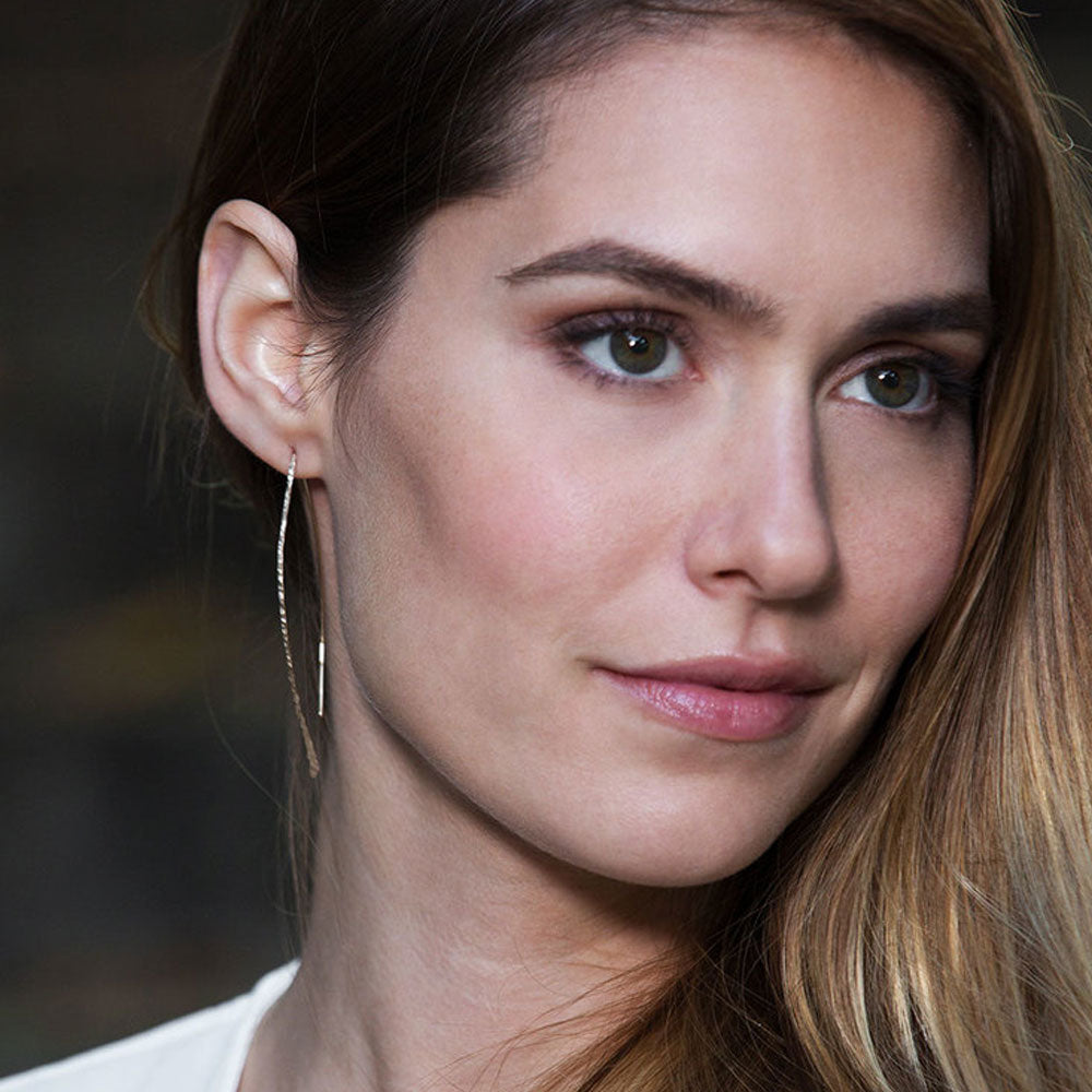 SS Wishbone Threader Earrings