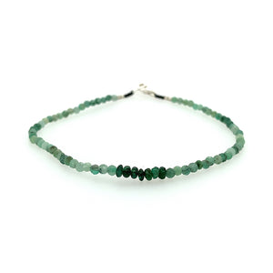 Emerald Rondels Beaded Bracelet