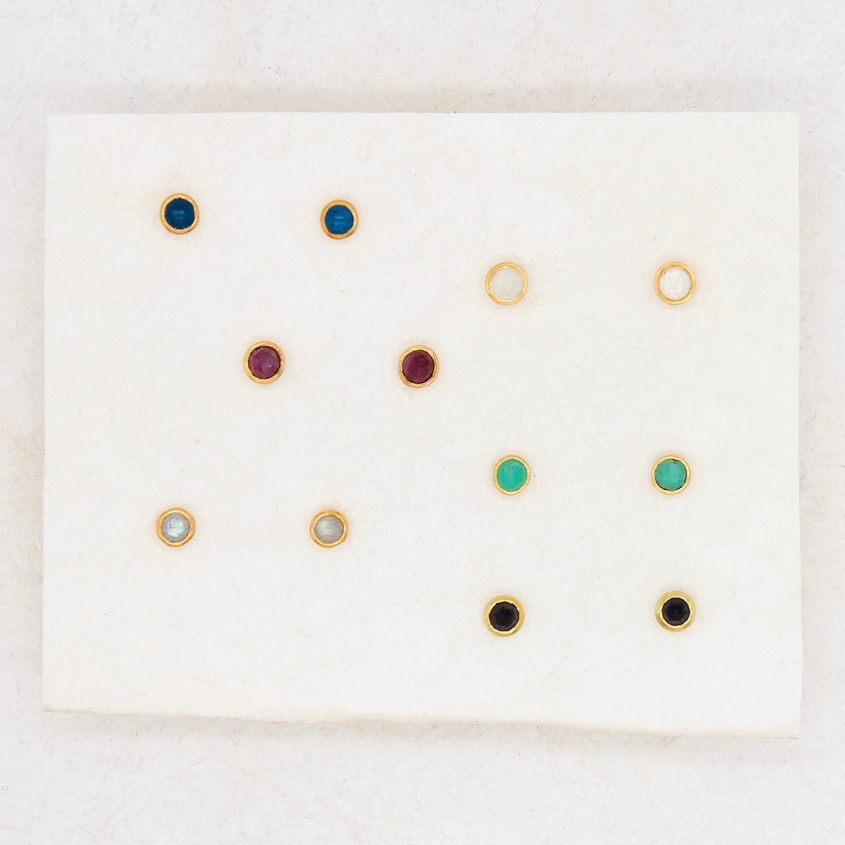 Gem Dot Studs