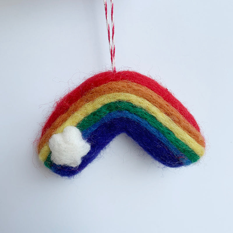 Felt Rainbow Ornament