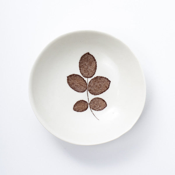Porcelain Rose Leaf Dish - KESTREL