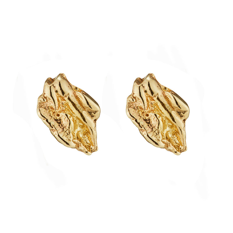 SALE - 14k Paintstroke Shard Studs