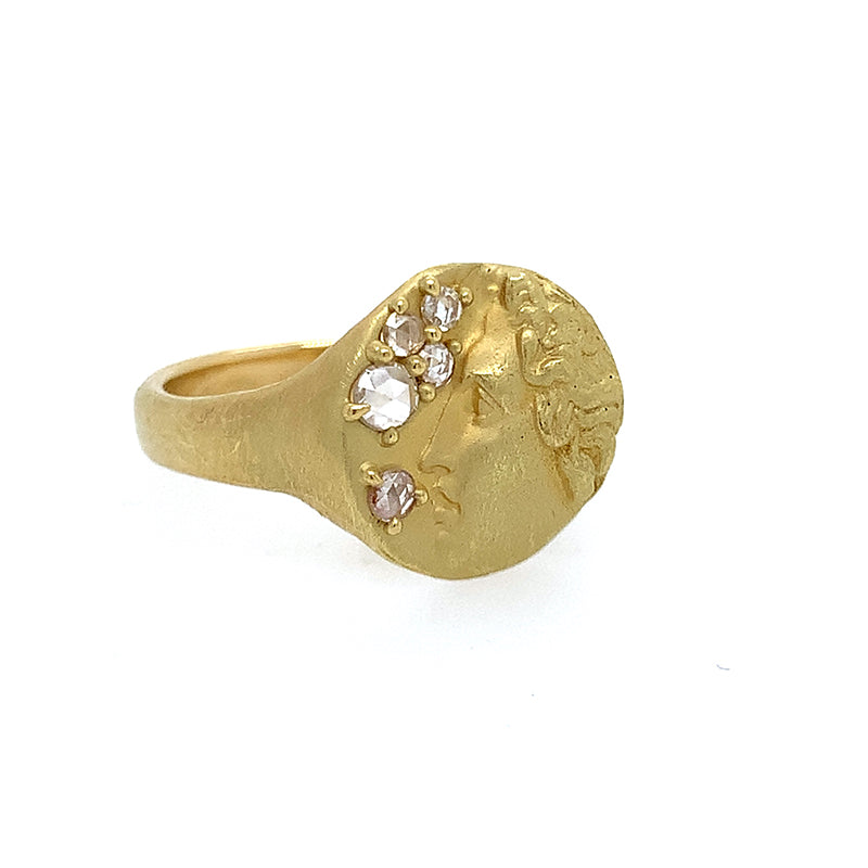 Flawless Pollux Signet Ring