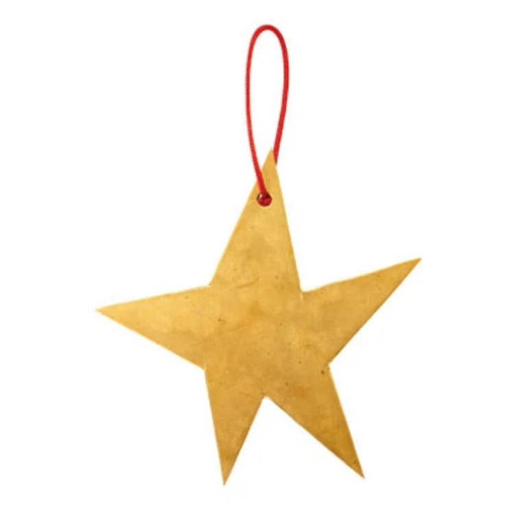 Brass 5 - Point Star Ornament