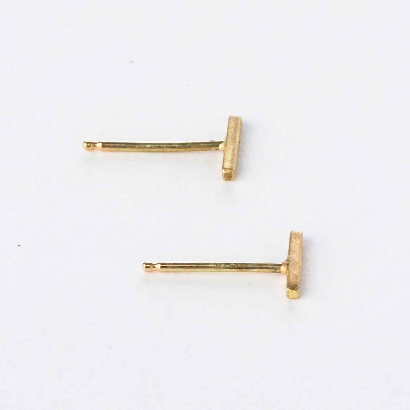 18K Tiny Bar Studs - KESTREL