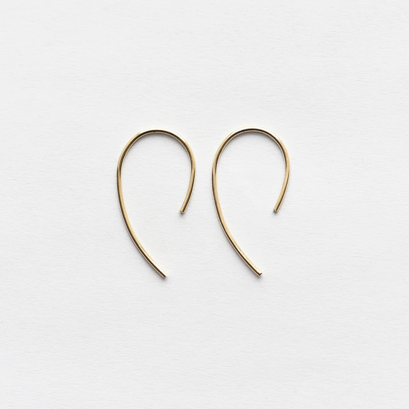 Gold Fill Rounded Hook Earrings